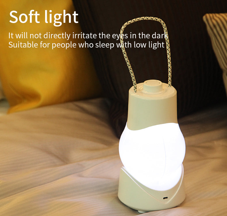Portable Night Lamp Rechargeable Battery Intelligent Table Lamp Timing Switch Bedroom Bedside Warm Light Creative Eight-tone Box Lamp