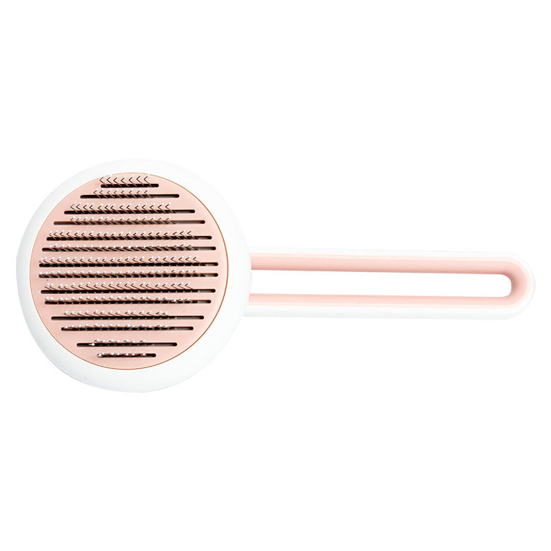 Pet Dog Hair Remover Cat Brush Grooming Tool Automatic Massage Comb Round Hair Brush For Cat Dog Pet Supplies