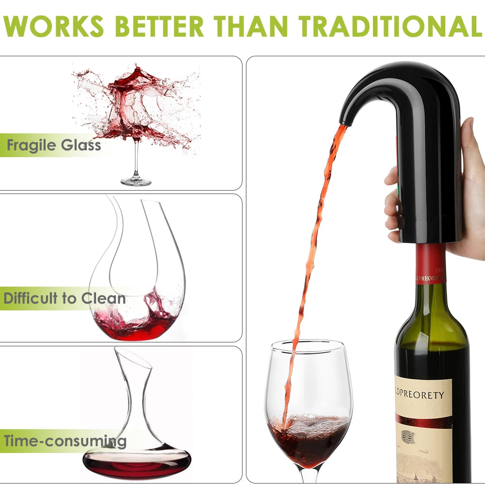 Portable Electric Wine Pourer Smart Wine Decanter Automatic Red Wine Pourer