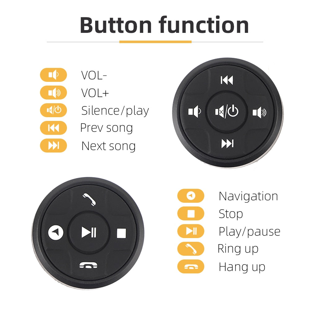 10 keys wireless Car Steering Wheel Control button for car radio DVD GPS multimedia Navigation head unit Remote Control Button
