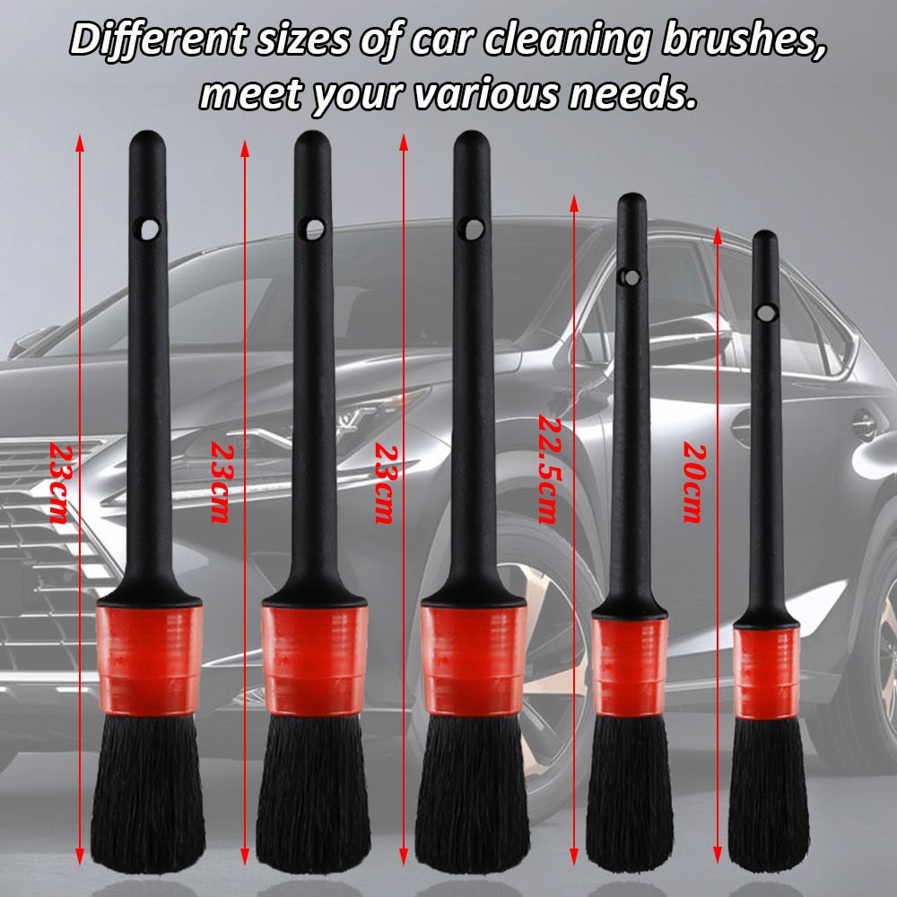 Auto Detailing Brush Set
