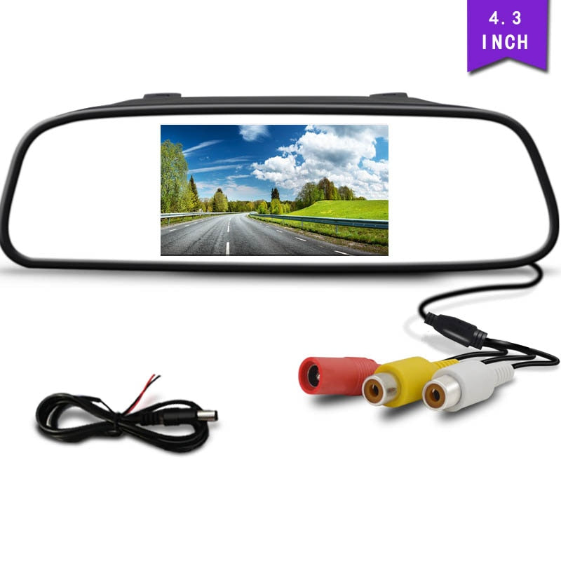 Car 4.3 inch Rearview Mirror Monitor/Backup LCD Color Display Camera