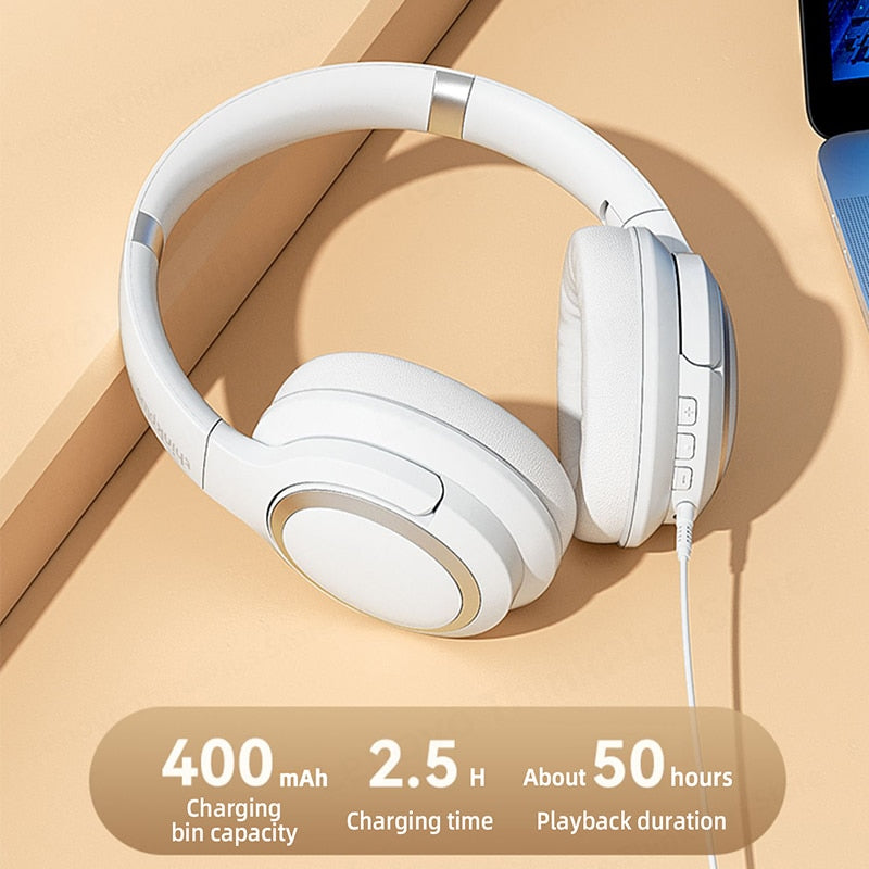 Lenovo TH40 Stereo Wireless Bluetooth Headphones with mic and Smart Noise Cancelling
