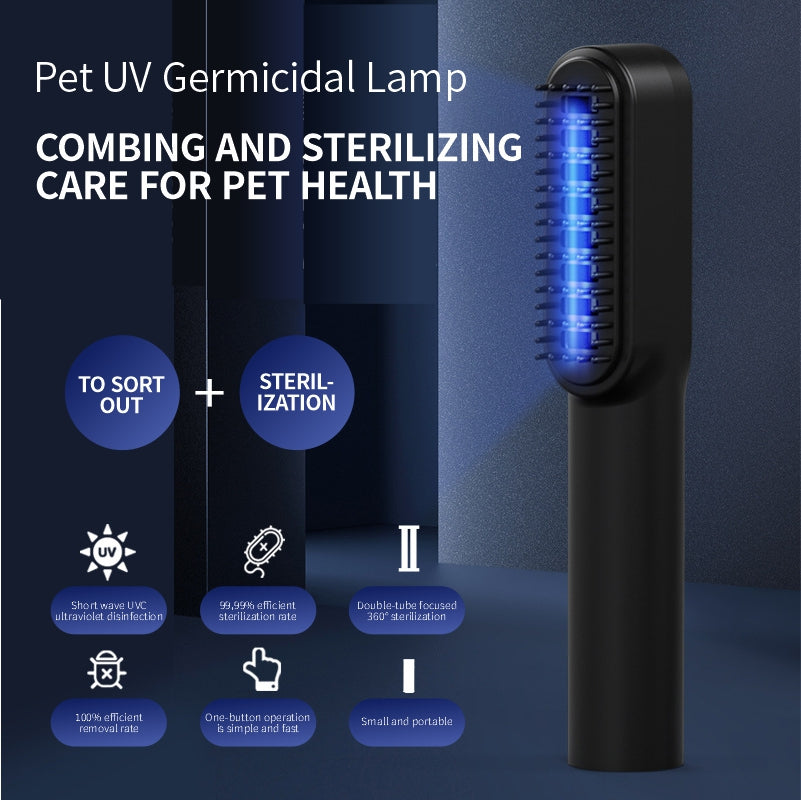 Pet Comb Comb Cat Dog Deodorant Kill Bacteria Comb UV Cat Moss Detection Light Pet Supplies